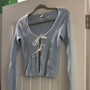 Sincerely Jules Blue Textured Cardigan